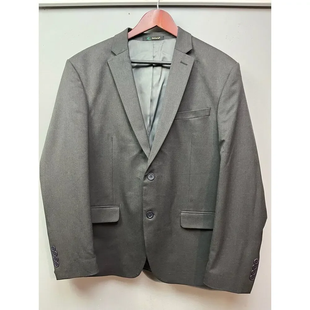 ZG ZeGarie Blazer Mens 42S Short Black 2 Button Dinner Jacket Tetron Classic